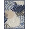 Homeroots 6 x 9 ft. Blue Large Floral Indoor & Outdoor Area Rug 384822 - alternate 5